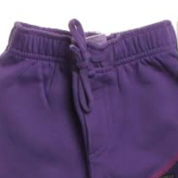 Joe Boxer Size 24M Sweatpants Infant Girls Purple Graphic Design Fleece NEW - Picture 3 of 6